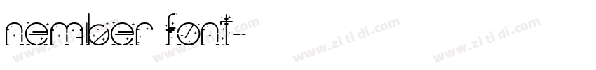 nember font字体转换